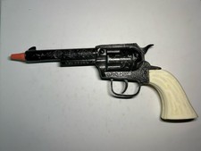 Pony Boy Die Cast CapGun With Plastic White Handle