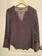 Anthropologie Michael Stars Geo Boho Print Tunic Top S