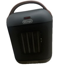 De'Longhi HFX30C15GL Ceramic Portable Electric Heater 1500W Black Gray