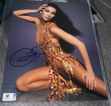 CHER SIGNED 8x10 GLOBAL AUTHENTICS COA postpaid worldwide ship