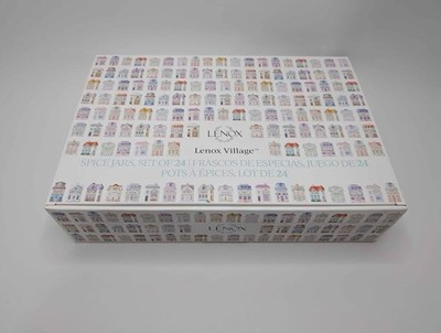 The Lenox Spice Village 24個セット 収納棚付 Lenox Spice Village 24