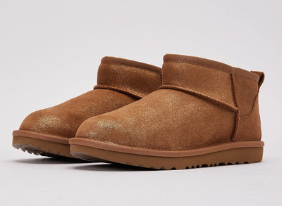 UGG Kids Classic Ultra Mini Dazzle Chestnut NEW IN BOX 1171291K