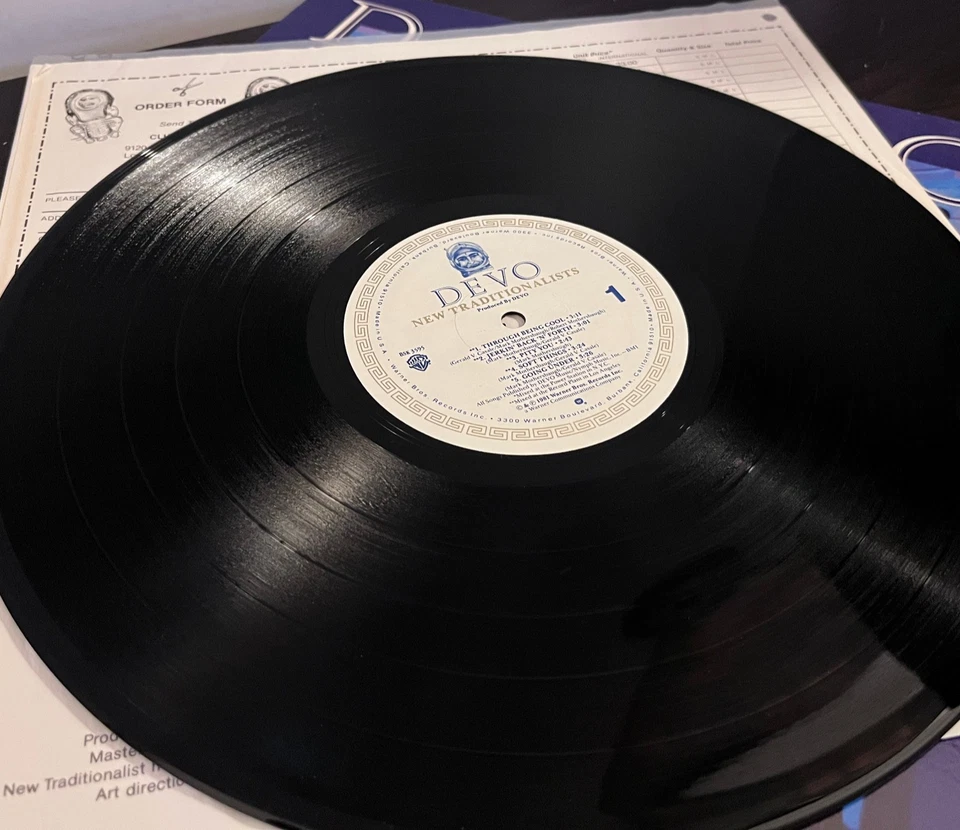 DEVO - New Traditionalists (w/Poster & 7" Single) - 12" Vinyl Record LP - EX - Image 3 of 4