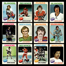 1975 O-Pee-Chee Lot 12 Vintage Hockey Cards VG NHL OPC