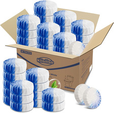 Ultra Clean Toilet Tablets White  Blue-60 PACK, Toilet Bowl Cleaners for Deodor