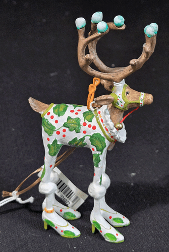 Patience Brewster Dash Away Vixen Reindeer Christmas Ornament 5" Tall - Picture 4 of 6