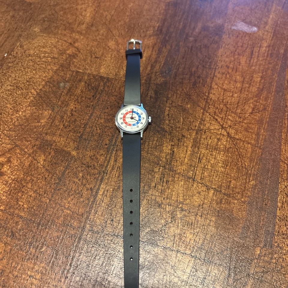 Vintage Acqua Time Watch Hand Wind Women Silver Tone Working Stretch ...