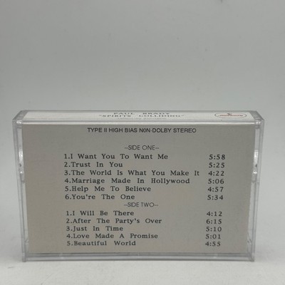 Paul Brady   Spirits Colliding Cassette 1995 Folk Rock Mercury Advance PROMO