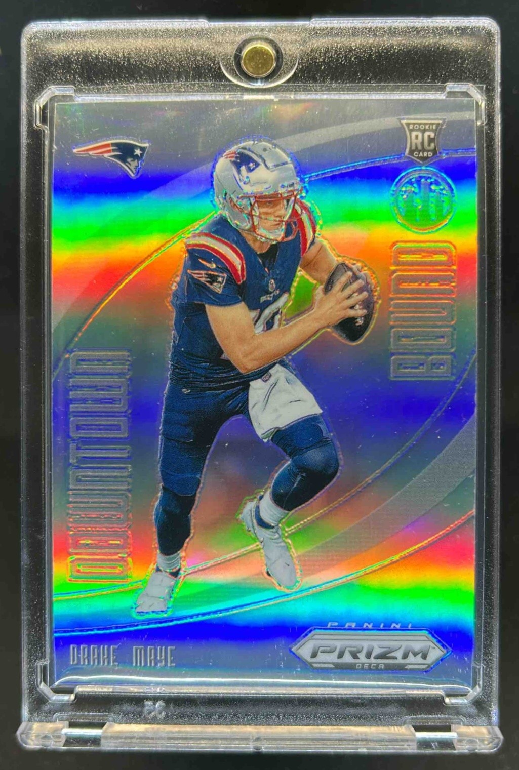 2024 Prizm Deca Drake Maye Downtown Bound RC Silver #2 Patriots