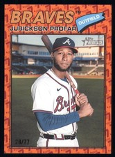 Jurickson Profar 2026 Topps Heritage #51 Color of the Year /77 Braves