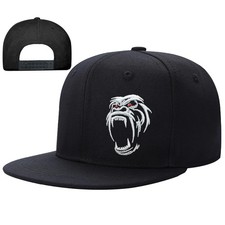 Embroidery Flat Bill Hats for Men Flat Brim Snapback Hats for Men Snap Back M...