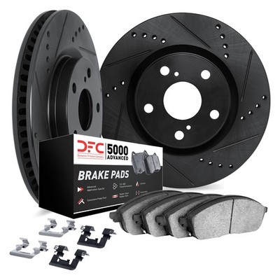For Ford Explorer 91-92 DFC PRO-KIT 5000+ Drilled & Slotted Front Brake Kit