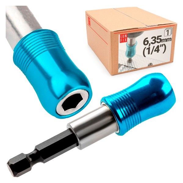 "Bithalter Magnetisch 65 Mm 1/4\" Schnellwechsel Crv Stahl Signalfarbe"-image