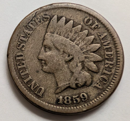 1859 Indian Head Cent VG+ Better Date