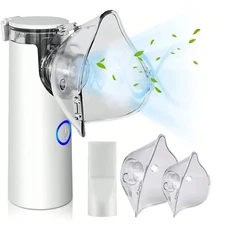 Portable Nebulizer for Adults & Kids w/ Smart LED Display, 3 Modes & Auto-Clean