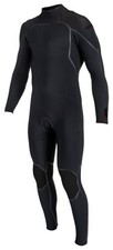 O'Neill Men's Hyperfreak Fire 3/2mm Back Zip Full Wetsuit - Black / Black - New