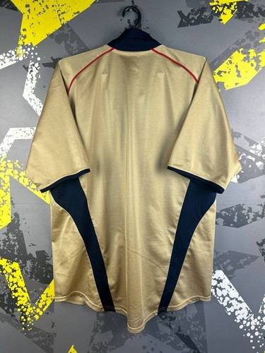 Arsenal Jersey Away football shirt 2001 - 2002 Gold SEGA Nike Men Size L ig93 - Picture 2 of 10