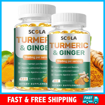 Turmeric Curcumin 95% 1960mg with BioPerine Black Pepper Extract Highest Potency