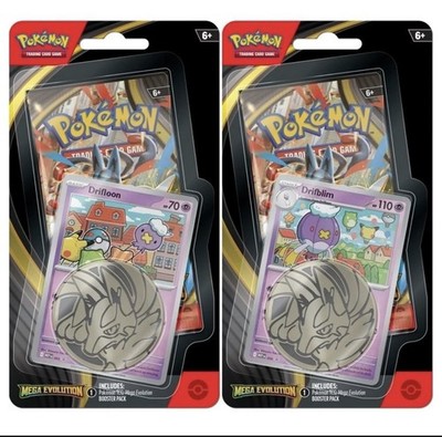 Pokémon Mega Evolution Blister Set (Drifloon & Drifblim)   2 Pack Bundle Sealed