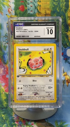 Snubbull (1st Edition) graded CGC 10 for sale on eBay