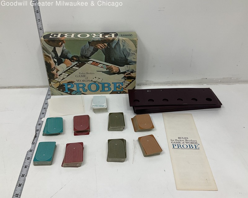 Vintage Parker Brothers Game of Words Probe Game IOB
