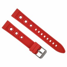 22MM RUBBER WATCH BAND STRAP FOR SEIKO WATCH SKX007 SKX009 SKX175 SKX176 RED