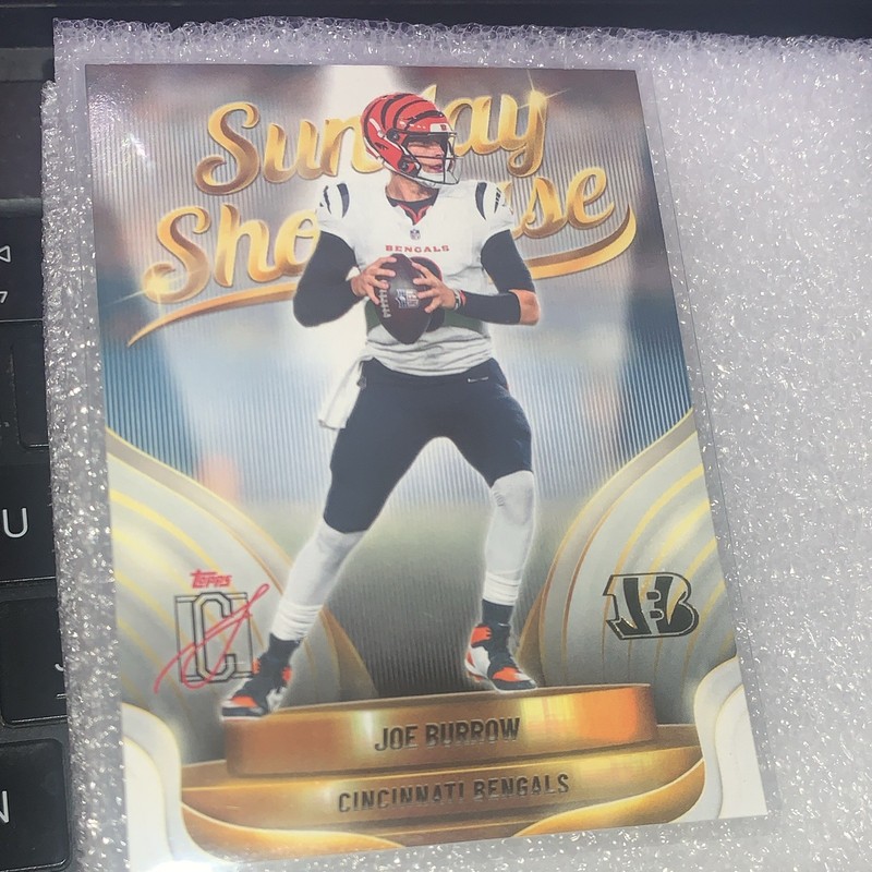 2025 Topps Signature Class Sunday Showcase SS-10 Joe Burrow Bengals Insert