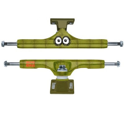 Slappy X Heroin Skateboard Trucks ST1 Hollow Pickle Green 11'' (Pair)