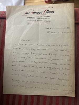 Christian Melchior Bonnet Brief Handschrift Jahr 40