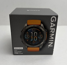 Garmin Fenix 8 51mm AMOLED Sapphire Titanium Orange Smartwatch 010-02905-10