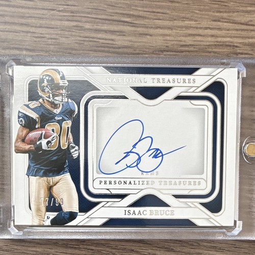 Isaac Bruce #8 2024 Panini National Treasures Personalized Autograph card