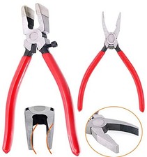 2Pcs Premium Glass Cutting Running Pliers Breaking Pliers Kit, Heavy Duty S...