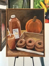 Autumn Goodies Painting Framed 16 X 20” (Not a print) Hand Painted
