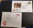 Denmark, pair of nice FDC's