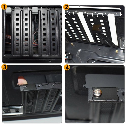 20 PCS Heat Dissipation Dustproof Cover Pci Slot Computer Cases Bracket Parts - Bild 11 von 12