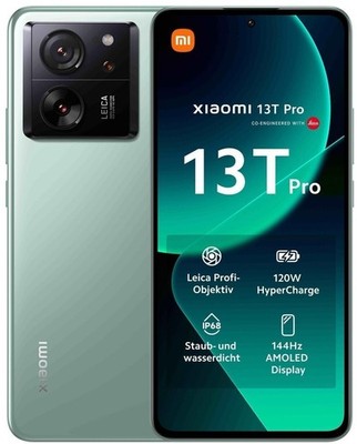 Xiaomi 13T Pro 12GB/512GB 5G Hellgrün Android 6,7''CrystalRes AMOLED Display IP68