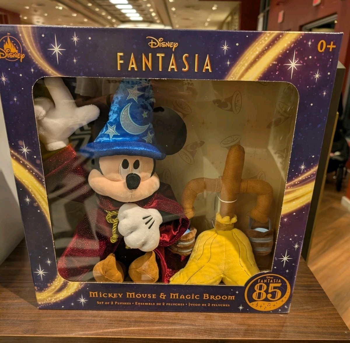 NEW🌟WDW Fantasia Sorcerer Mickey Broom Special 85 Anniversary Box
