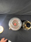 Vintage Du Vonn Collection Candle Table Lamp Made Of Brass & Oak W. Hood Rare — photo 5