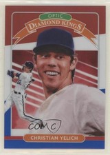 2020 Donruss Optic Diamond Kings Red White & Blue Prizm Christian Yelich #5 7s2