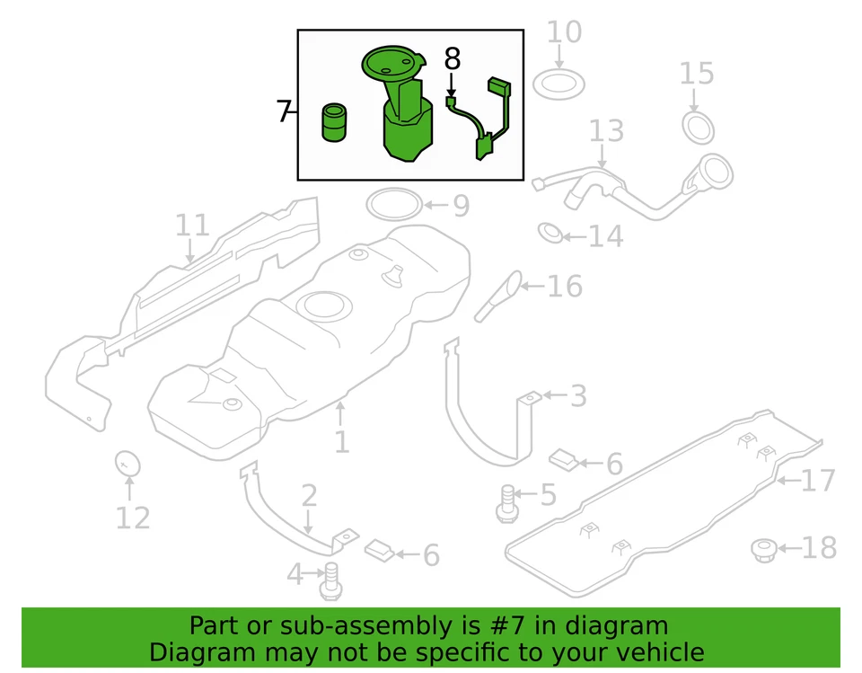 Conjunto de bomba de combustible y transmisor genuino Ford F-150 2011-2014 Motorcraft PFS-930 Foto 3 de 4