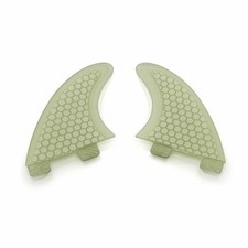 Fins with Double-Tab Base Translucent Surfboard Side Fins Sturdy for Surfing
