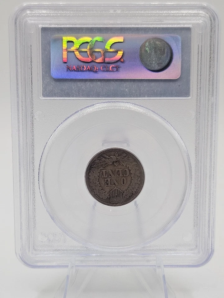 Rare 1862 PcGS VF25 Indian Head Cent Civil War Era Penny - Image 2 of 3