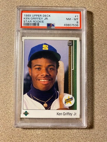 1989 Upper Deck Ken Griffey Jr RC #1  PSA 8 NM-MT    *HOF*  L@@K