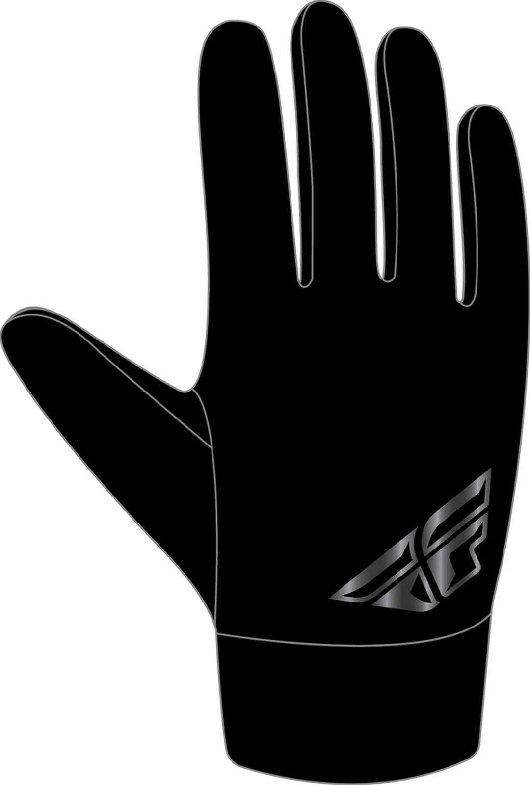 Fly Racing Mens Snow Glove Liners Black
