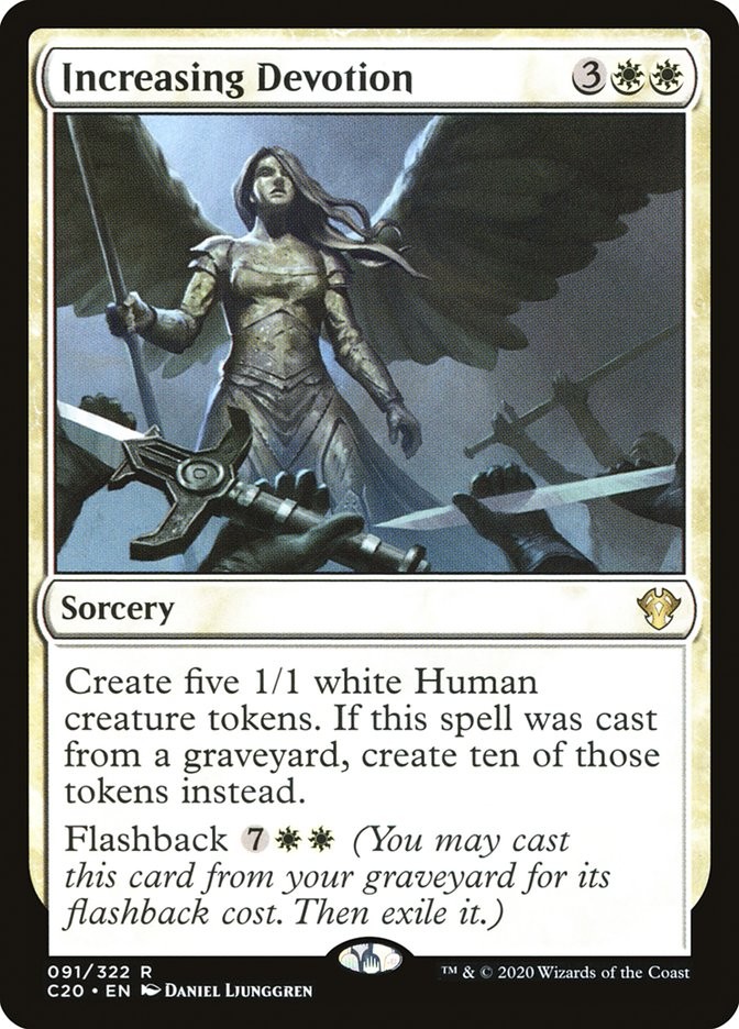 Increasing Devotion 91 NM Commander 2020 MTG