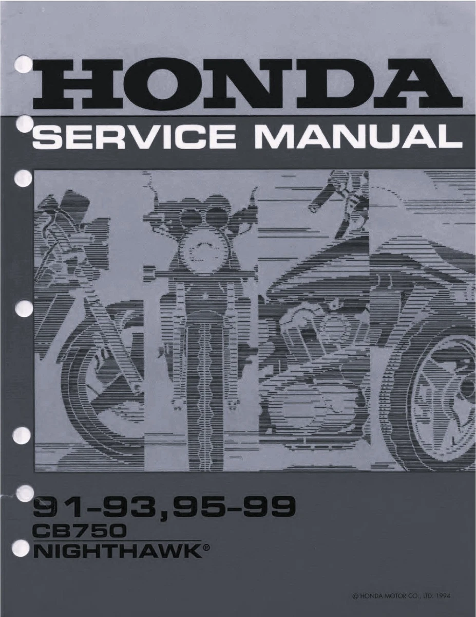Nighthawk 750 CB750 Motorcycle Repair Manuals & Literature for