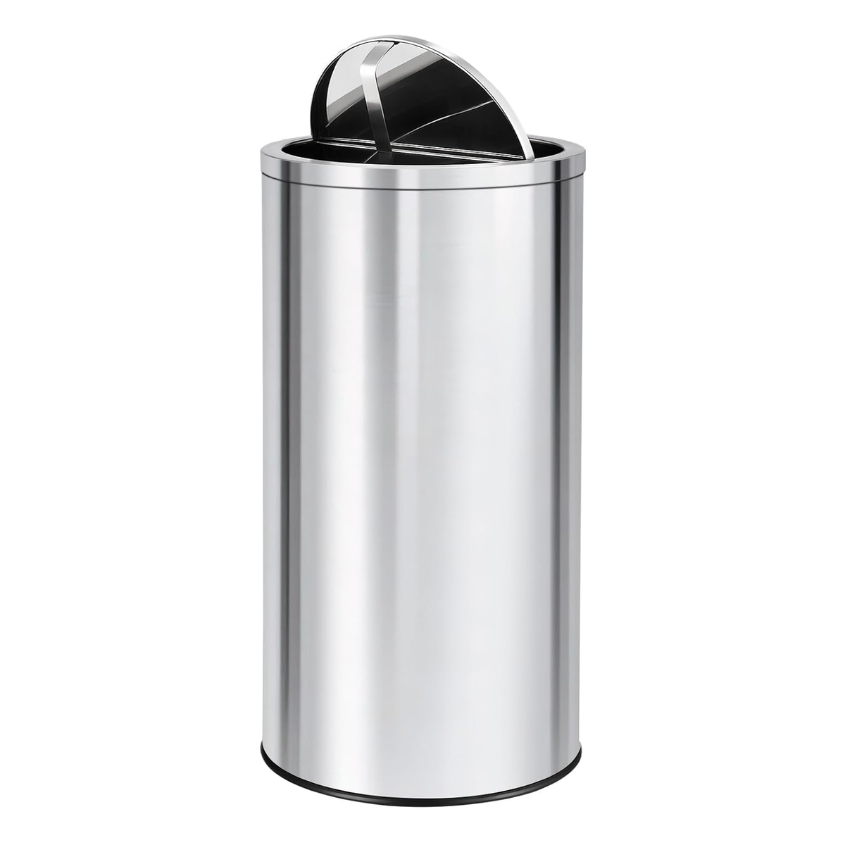 18.5 Gallon Stainless Steel Swing Top Trash Can with Removable
