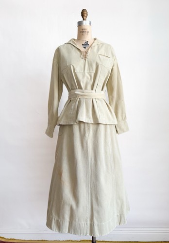 Vintage 1900s 1910s Antique Ladies Norfolk Hunting Sporting Suit Pioneer S - Picture 2 of 14