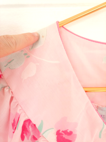 Vintage Pink Floral House Dress Size 2X Nightgown Breakfast Club Granny Cottage - Picture 7 of 8