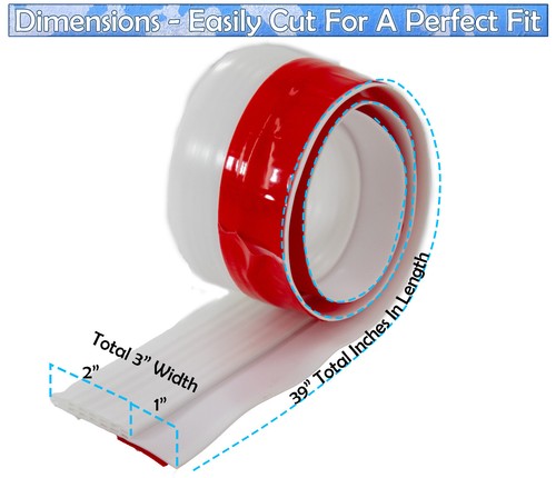 Door Draft Stopper Under Door Insulator Seal Draft, Noise, Insect & Dust Blocker - Picture 3 of 14